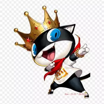 Persona 5 Dancing Star Night Morgana Persona 5 Dancing Iron on Heat Transfer Printing Виниловые нашивки, наклейки для одежды, аппликации «сделай сам», моющиеся нашивки