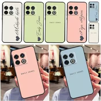 Personalised Custom Name Pastel Funda For Oneplus 8T 10T 9R 9RT Ace 8 9 10 Pro Case For Oneplus Nord 2T N10 N20 CE 2 Lite OnePlus 9