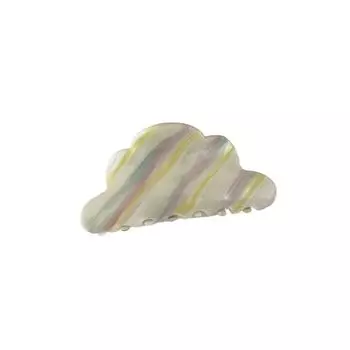 Personality Rainbow Cloud Acetic Hair Claw Stripe Geometric Stripe Shark Clip Large Size Colorful Rainbow Hair Clip Lady/Girls