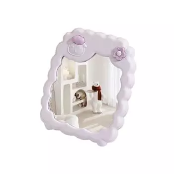 Personalized Cartoon Desktop Stand Mirror Folding Kawaii Makeup Mirror Cute Sheep Beauty Vanity Mirror Bedroom