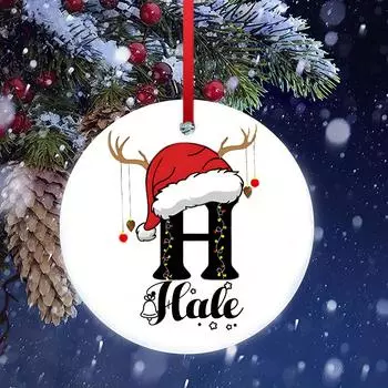 Personalized Christmas Ornament Custom Name Xmas Infant Keepsake Gift Christmas Photography Accessories Christmas Ornament 7CM