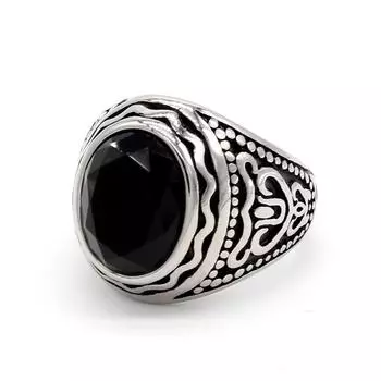 Personalized Retro Red Inlaid Gemstone Ring for Men and Women, Ring Accessories and Gifts 7