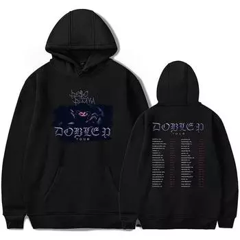 Peso Pluma Doble P Tour 2023, негабаритная женская/мужская толстовка с капюшоном Y2K, уличная одежда, пуловер в стиле хип-хоп, куртка с капюшоном, верхняя одежда 4XL