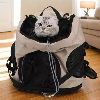 Pet Bag Carrier Cat Backpack Outdoor Travel Дышащая Легкая Кошачья Сумка Рюкзак Транспортер Для Кошек Аксессуары Для Кошек Pet Supplie