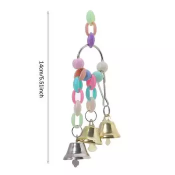 Pet Bird Bell String подвесной мост цепи игрушки для попугаев висит белка попугай клетка игрушки One Size