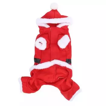 Pet Christmas Clothes Dog Christmas Santa Claus Costume for Small Medium Large DogsXL M(for 4-6.5kg)