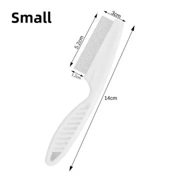 Pet CombsDog Flea Combs Cat Flea Removal Combs Plastic Close-toothed Special Combs Steel Needle Combs Hair Removal Combs small