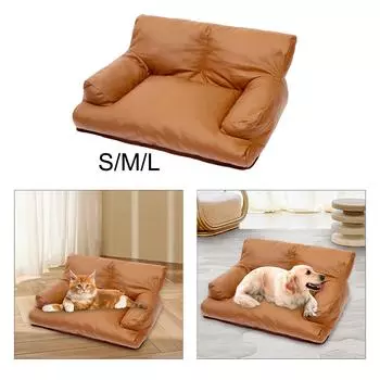 Pet Couch Cat Sleeping Mat Puppy Comfortable Playing Waterproof Non Slip Bottom Cat Couch Bed Pet Supplies for Indoor Pet 65x50x24cm