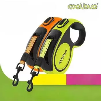Pet Dog Leash for Small Dog Automatic Retractable Dog Leash Reflective Traction Band Essential for Dogs Vibrant Colors for Dogs 5m оранжевый