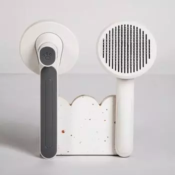 Pet Grooming Dog Comb Removal Comb Massage Comb Cat Comb Dog Comb Automatic Knotting Comb Self-cleaning Needle Comb розовый