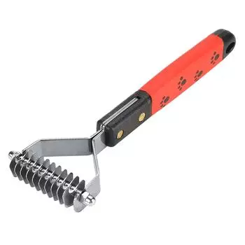 Pet Hair Comb Stainless Steel Pin Grooming Deshedding Tool for Dogs Cats Long Hair 18 Rakes
