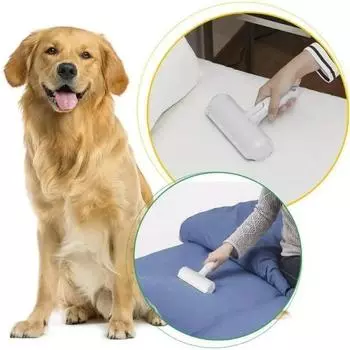 Pet Hair Remover Brush Multifunction Hair Remover Brush Lint Roller Reusable Pet Hair Remover Rollers for Furnitures Clothes белый