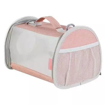 Pet Handbag Bag for Bird Hamster Travel Bag with Removable Plush Mat Dropshipping розовый