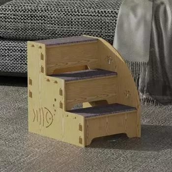 Pet Ladder Elderly Cat Pet Dog Bed Ladder Sofa Ladder Dog Steps Wooden Teddy Cat Stairs wood