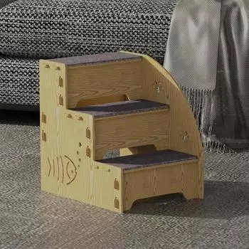Pet Ladder Elderly Cat Pet Dog Bed Ladder Sofa Ladder Dog Steps Wooden Teddy Cat Stairs wood