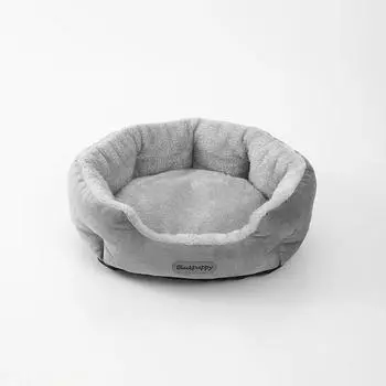 Pet Mat Luxurious , Thickened Dog Bed, Cat Sofa, Breathable, Small and Medium-Sized Kennel, Pet House, Sleeping Supplies 37X33X13cm серый