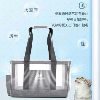 Pet Out Portable Bag Ультралегкая летняя сумка-рюкзак с дышащим эффектом Сумка для щенков и домашних животных Рюкзак для переноски кошек S code темно-синий