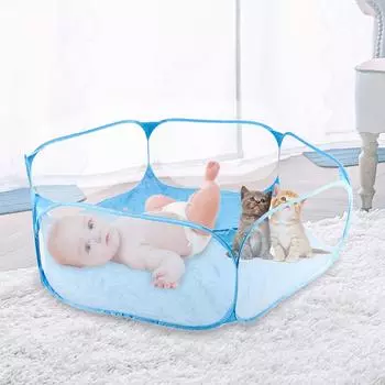 Pet Playman Клетка для маленьких животных Pet Arena Place Игровая площадка Забор Товары для животных для хомяков Шиншилл и морских свинок Товары для домашних животных Blue