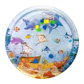 Pet Playmat Play Water Sensor Cat Mat PVC Cool Comfort Sensor Water Playmat Interactive Cat Toys Cooling Mat Cat Pet Accessories 100cm
