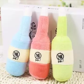 Pet Puppy Chew Play Squeaker Писклявая плюшевая звуковая игрушка небесно-голубой