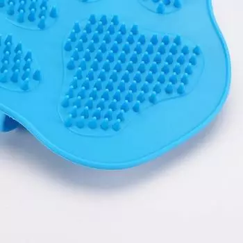Pet Silicone Washing Glove Dog Cat Bath Brush Comb Pets Rubber Glove Hair Fur Grooming Massaging Kitchen Cleaning Gloves белый