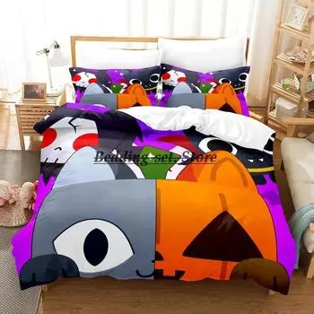 Pet simulator X Bedding Set Single Twin Full Queen King Size Bed Set Aldult Kid Bedroom Duvetcover Sets Anime Bed Sheet Set 70x133cm 2pcs