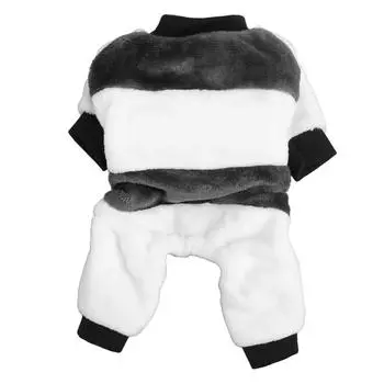 Pet Winter Clothes Thick Skin Friendly Soft Round Neck Dog Warm Coat Apparel for Small Medium Dogs S(for 2-4kg)
