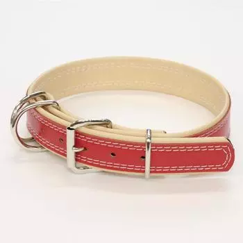 Petio Collar Grande Double Stitch ошейник красный для больших собак размер L красный