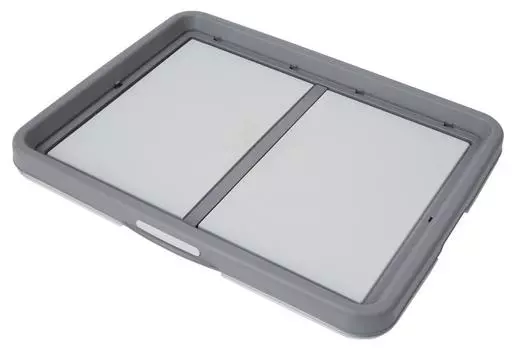 Petio Easy Dog Tray Gray Wide for Dogs One-Hand