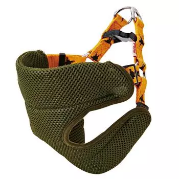 Petio Mericaji Star Vest Harness Orange для средних собак размера M оранжевый