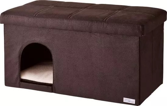 Petio Табурет Necoco Cat House темно-коричневый, широкий и темно-коричневого