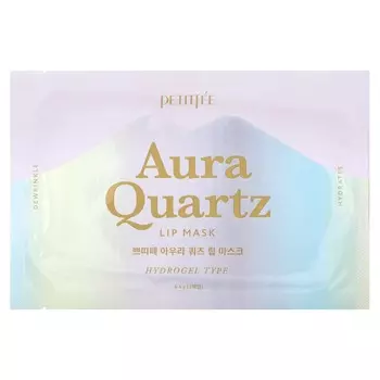 Petitfee, Aura Quartz, маска для губ, гидрогелевая, 1 маска, 6,4 г