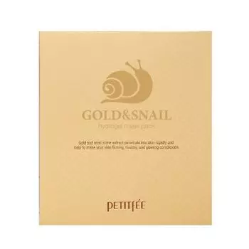 PETITFEE - Gold & Snail Hydrogel Mask Pack 5pcs