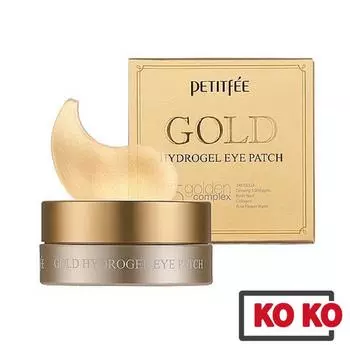 [Petitfee] Золотые гидрогелевые патчи для глаз, 60 шт. (30 дней) 60ea