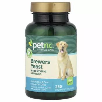 petnc NATURAL CARE, пивные дрожжи, для собак, жевательные 250 таблеток