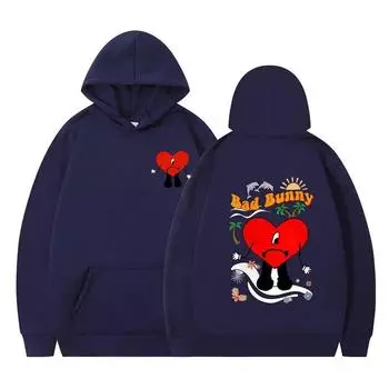 Певица Bad Bunny, музыкальный альбом Un Verano Sin Ti, толстовки с принтом, унисекс, женская уличная одежда, согревающие толстовки, спортивный костюм унисекс, пуловер L