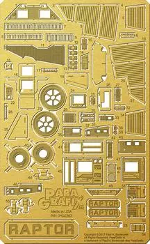 PGX207 Mobius Battlestar Galactica Colonial Raptor Etching Instrument Panel Film Set Detail Up Parts Set 1/32 &