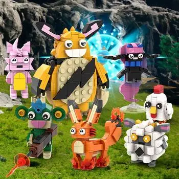 Phantom Beast Palu Персонаж Строительные блоки Cattiva Lamba Foxparks Grizzbol Сборные обучающие игрушки из мелких частиц NO box