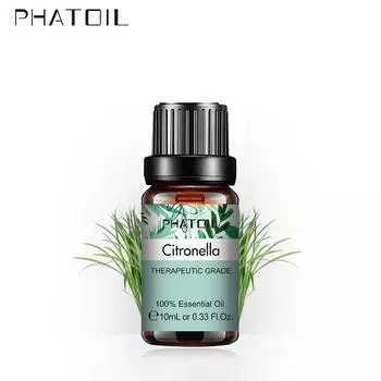 PHATOIL 10/20/30/60 мл натуральные эфирные масла цитронеллы для спа-массажа, сауны для лица, увлажнители воздуха, очиститель воздуха, бактерицидный очиститель воздуха 1 pc