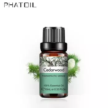 PHATOIL 10/20/30 мл чистое эфирное масло кедра для спа-массажа увлажнители ароматерапия аромат уход за кожей натуральное эфирное масло 1 pc