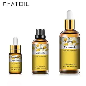 PHATOIL 5/10/30/100 мл эфирное масло ромашки Ароматерапия с капельницей Air Fresh Диффузор Уход за кожей Улучшение сна Цветочное ароматное масло Chamomile