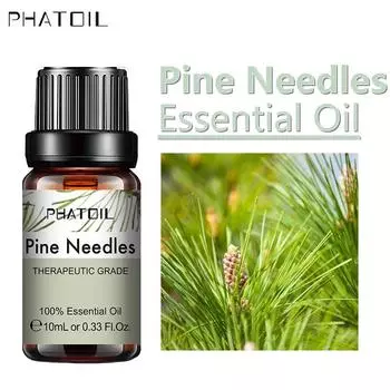 PHATOIL Сосновые иглы, чистое эфирное масло, диффузор свежести воздуха, увлажнитель, ароматерапия, повышение иммунитета, 5 мл/10 мл/15 мл/30 мл/100 мл спа-массажное масло 5ml+Dropper