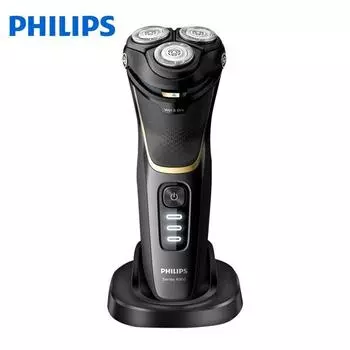Philips 4000 Shaver Series S4303 Бритва для сухой и влажной уборки с системой лезвий Multi-Precision Выдвижной триммер со стальными прецизионными лезвиями