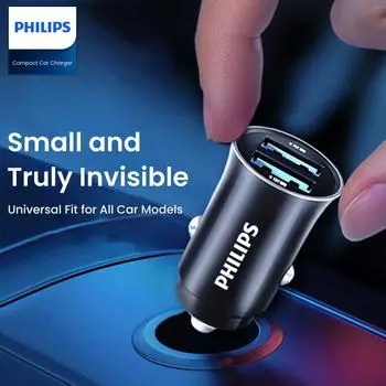 Philips Автомобильное зарядное устройство PHPDLP4105B93 чёрный