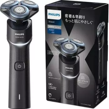 Philips Electric Shaver 5000X Series Электробритва для мужчин (27 лезвий, роторного типа, для бритья в ванной и мытья) X5007/00 Черный [.co.jp limited]