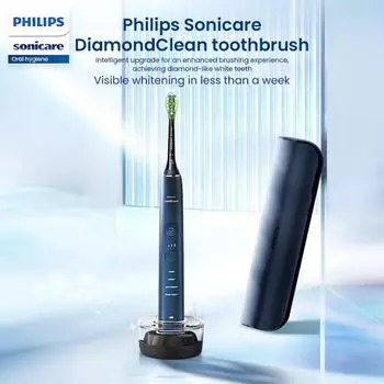 Philips (PHILIPS) HX9911 Алмазная щетка для взрослых Зубная щетка с звуковой вибрацией Три режима работы и четыре режима фиолетовый