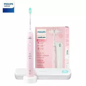 Philips Sonicare HX3697 Электрическая зубная щетка 7X лучше удаляет налет Перезаряжаемый датчик давления Зубная щетка + коробка для стерилизации