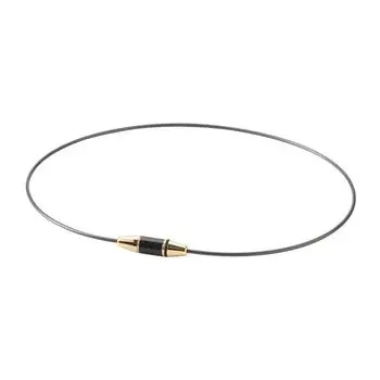 phiten RAKUWA ожерелье проволока EXTREME Carbon Gold 50 см Phiten Advanced Technology || [Жесткие плечи] [Жесткая шея] [Использует Metax] Мужская