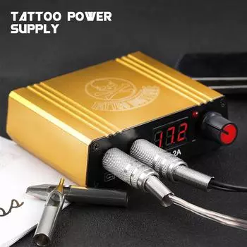 PHOENIXY Professional Tattoo Machine Power LCD Цифровой двойной блок питания для инструментов для перманентного макияжа с вилкой set 02