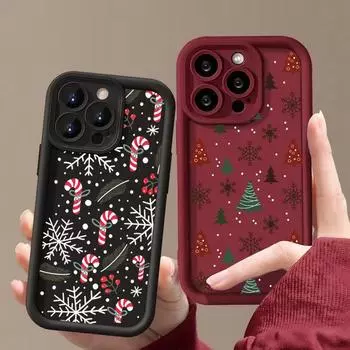 Чехол для телефона iPhone 16 15 14 Pro Max 11 12 13 Pro Max 7 8 Plus XR X XS Max SE Веселые рождественские новогодние подарки противоударный чехол For iPhone 16 Pro Max